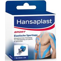 Hansaplast Elastische Sporttape Blauw 50mm x 5m
