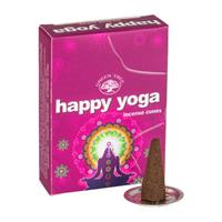 Wierookkegeltjes Happy Yoga - 10 stuks