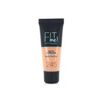 Maybelline Fit Me Matte and Poreless Foundation 245 Classic Beige - Medium tot donkere huid, neutrale ondertoon