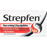 Strepfen Citroen & Honing 8.75mg Zuigtabletten