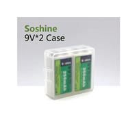 Soshine SBC-018 Batterijbox Aantal cellen: 2 9V (blok) (l x b x h) 54 x 52 x 19 mm