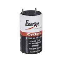 EnerSys Hawker Cyclon D Loodaccu 2 V 2.5 Ah Loodvlies (AGM) (Ø x h) 34 mm x 68 mm Kabelschoen 4.8 mm Onderhoudsvrij, Wikkelcellenuitvoering, Cyclusbestendig,