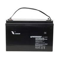 visionakkus Vision Akkus FM-Serie 6FM100DX Solar-accu 12 V 100 Ah Loodvlies (AGM) (b x h x d) 330 x 215 x 171 mm M8-schroefaansluiting