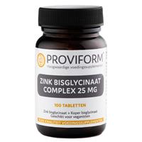 Proviform Zink Bisglycinaat Complex 25mg Tabletten 100ST