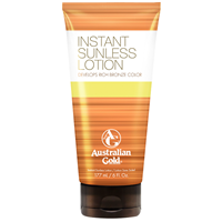 Australian Gold SUNLESS INSTANT rich bronze color lotion 177 ml