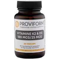 Proviform Vitamine K2 & D3 180 mcg/25 mcg Capsules