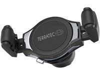 Terratec Inductielader 2000 mA ChargeAir Car 285804 Uitgangen Qi-standaard Zwart, RVS