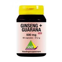 SNP Ginseng guarana 500 mg puur 60 capsules