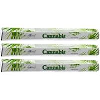 3x Stamford wierookstokjes cannabis/marihuana/wiet geur - Wierookstokjes