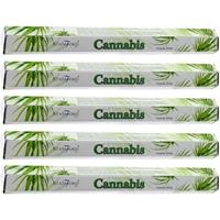 5x Stamford wierookstokjes cannabis/marihuana/wiet geur - Wierookstokjes