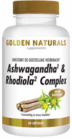 Golden Naturals Ashwagandha & Rhodiola Complex Capsules