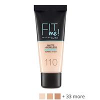 Maybelline Fit Me Matte and Poreless Foundation 107 Rose Beige - Lichte huid, roze ondertoon