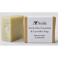 Acala Green Clay, Geranium and Lavender Soap - SeifenstÃ¼ck