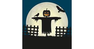 Procos Halloween 20 zweilagige Servietten 33x33 cm Design Halloween Scary Moon schwarz-kombi