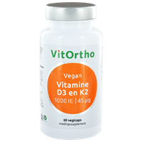 VitOrtho Vitamine D3 en K2 Vegan Capsules