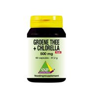 SNP Groene thee chlorella 500 mg puur 60 capsules