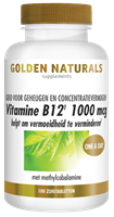 Golden Naturals Vitamine B12 1000mcg Zuigtabletten