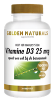 Golden Naturals Vitamine D3 25mcg Capsules