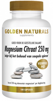 Golden Naturals Magnesium Citraat 250mg Capsules