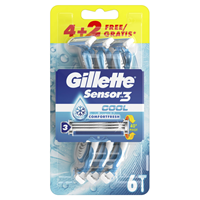 Gillette Sensor3 Cool Wegwerpmesjes - 6 Stuks