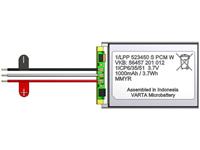 Varta 1/LPP 523450 S PCM W Spezial-Akku Prismatisch Kabel LiPo 3.7V 1000 mAh