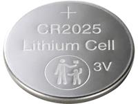 Basetech Knopfzelle CR 2025 Lithium 160 mAh 3V 4St.