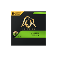 Douwe Egberts koffiecapsules L'Or Intensity 6, Lungo Elegante, pak van 20 capsules