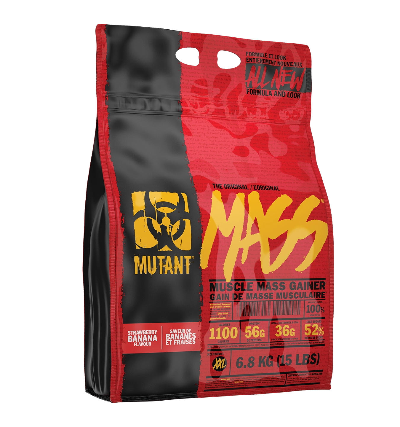 Mutant Mass - 6800 g - Aardbei/Banaan