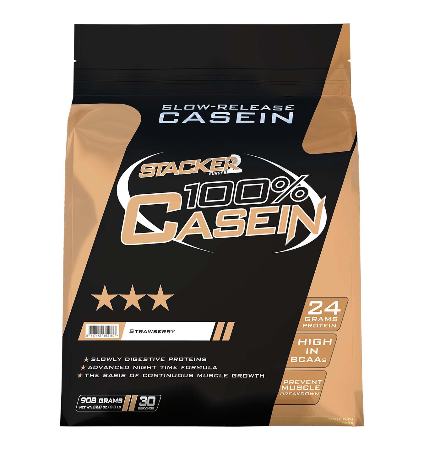 Stacker2 100% Casein - 908 g - Aardbei