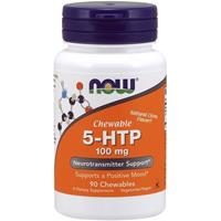 Now Foods 5-HTP 100mg Chewable 90chewables Natural Citrus