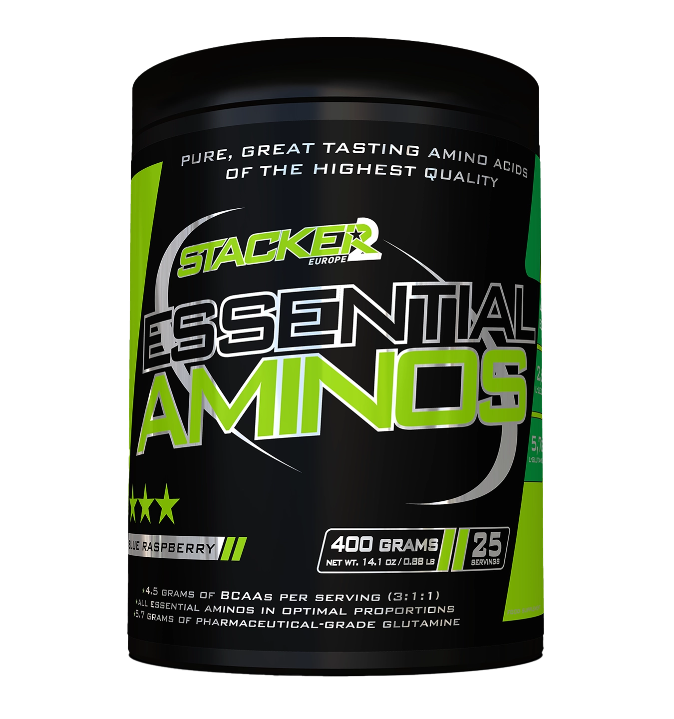 Stacker2 Essential Aminos - 400 g - Blue raspberry