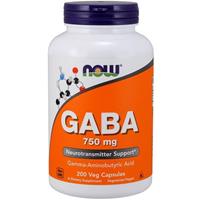 GABA 750mg Now Foods 200v-caps