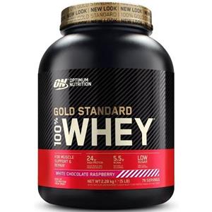 Optimum Nutrition 100% Whey Protein, 2270g White Chocolate Raspberry