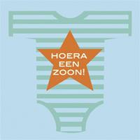 servetten ''Hoera een zoon'' 33 x 33 cm 20 stuks