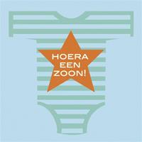 Haza Original servetten ''Hoera een zoon'' 33 x 33 cm 20 stuks