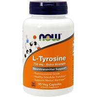 Now Foods L-Tyrosine 750mg, Extra Strength 90v-caps