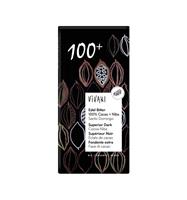 Vivani Chocolade puur superieur 100% + cacao nibs 10 x 80 gram