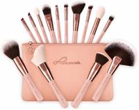 Kosmetikpinsel-Set »Essential Brushes - Rose Golden Vintage«, 15 tlg., vegan