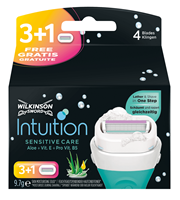 Wilkinson Woman Scheermesjes Intuition Sensitive Care 4 stuks