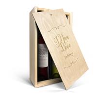 Wijnpakket in kist - Oude Kaap - Wit en rood