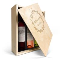 Wijnpakket in kist - Oude Kaap - Wit, rood en rosé