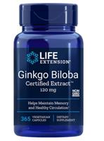 Life Extension, Ginkgo Biloba, Certified Extract, 120 mg, 365 Vegetarian Capsules