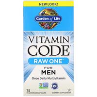 Garden of Life Vitamin Code Raw One Für Männer 75ct Kapseln