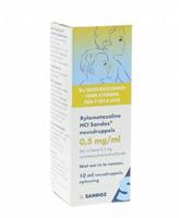 Sandoz Xylometazoline 0,5 mg/ml druppels 10ml