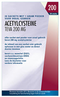 Teva Acetylcysteine 200mg poeder 30 sachets