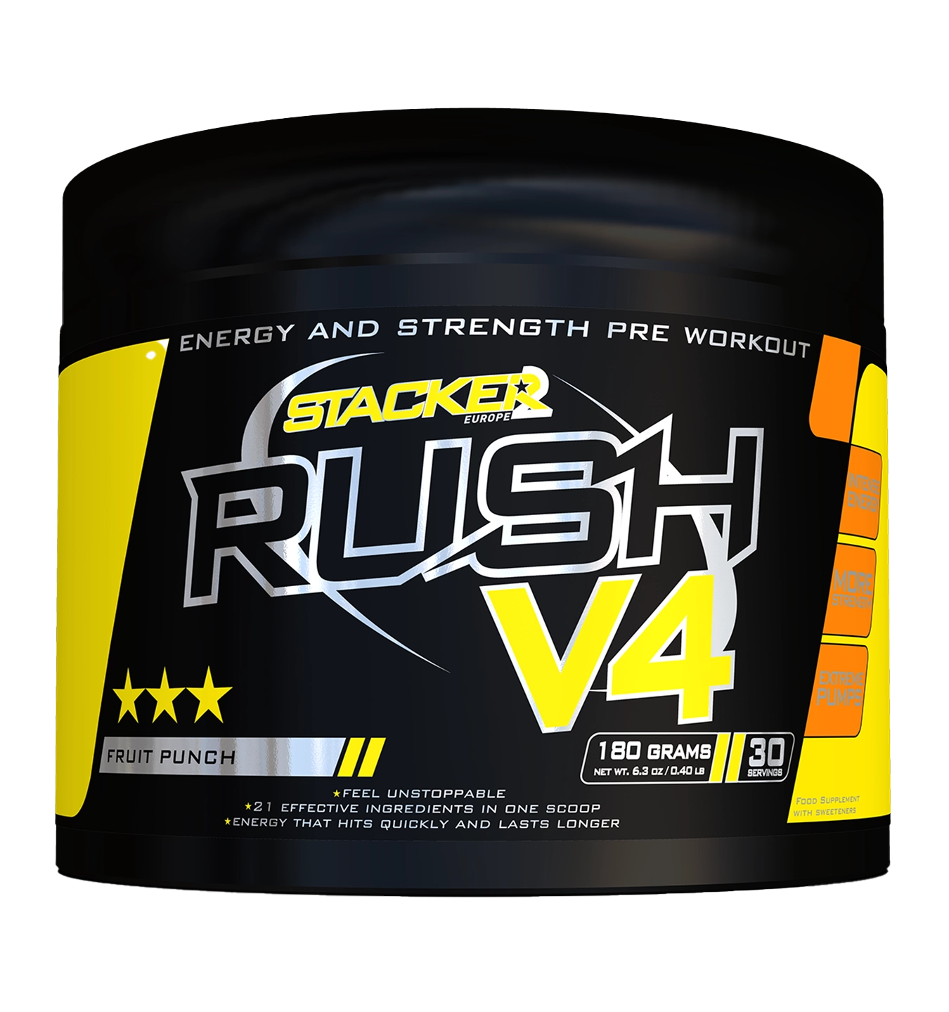 Stacker2 RUSH V4 - 30 servings - Fruit Punch