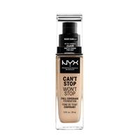 NYX Professional Makeup CAN'T STOP WON'T STOP full coverage foundation #warm vanilla