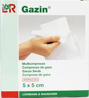 Gazin Mullkompresse 5 cm x 5 cm steril 8 lagig