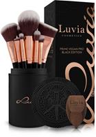 Luvia Cosmetics Kosmetikpinsel-Set »Prime Vegan Pro Black Edition«, 15 tlg.