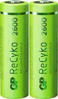 gpbatteries GP Batteries ReCyko+ HR06 Mignon (AA)-Akku NiMH 2600 mAh 1.2V 2St.